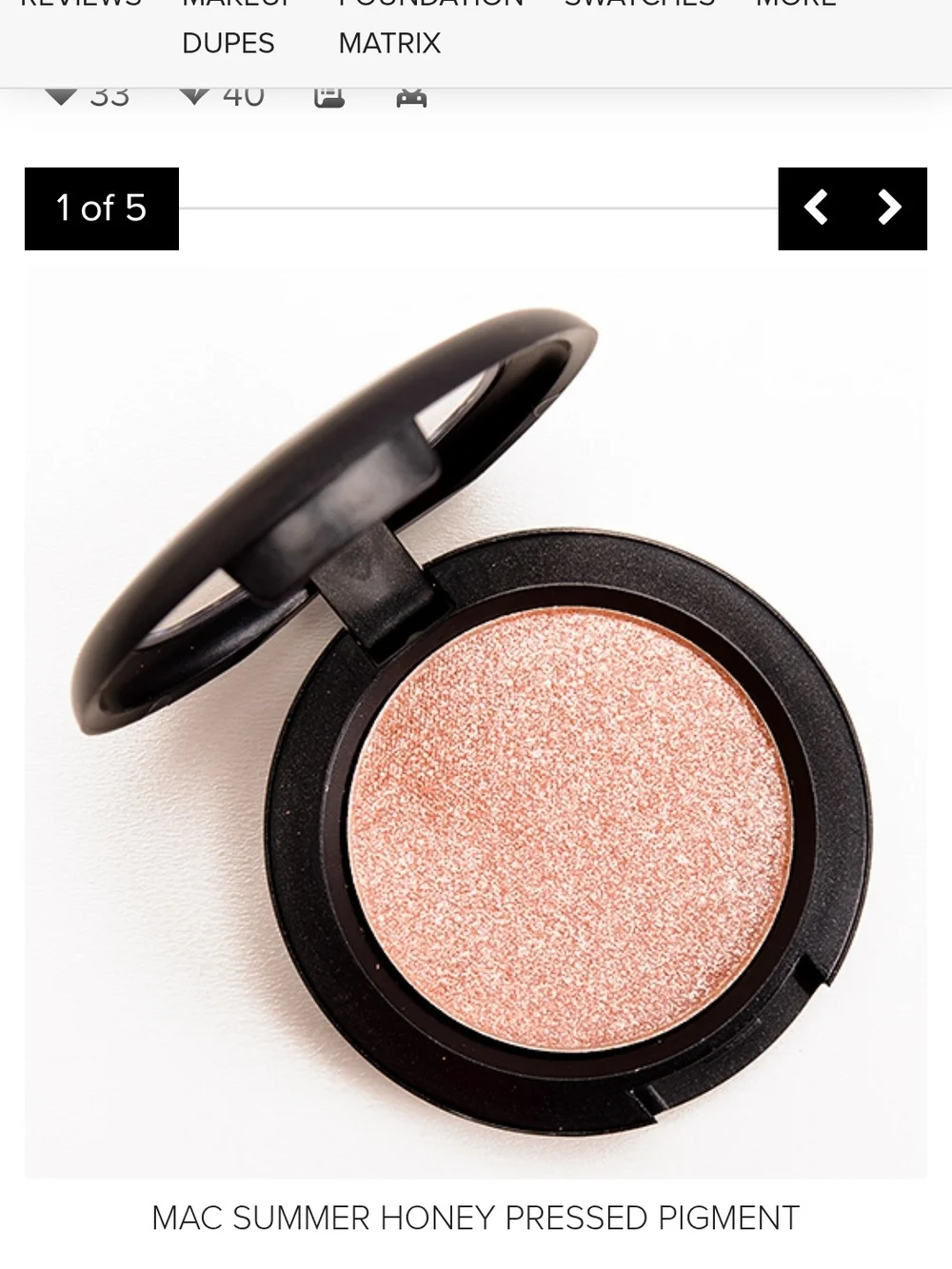 DISCONTINUED MAC Pressed Pigment - 